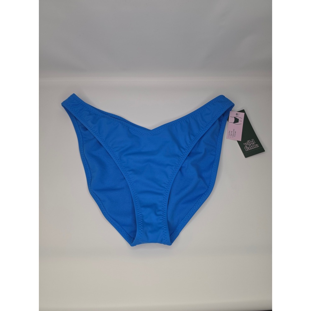 Wild Fable Medium Coverage Bikini Bottom Blue Medium NWT